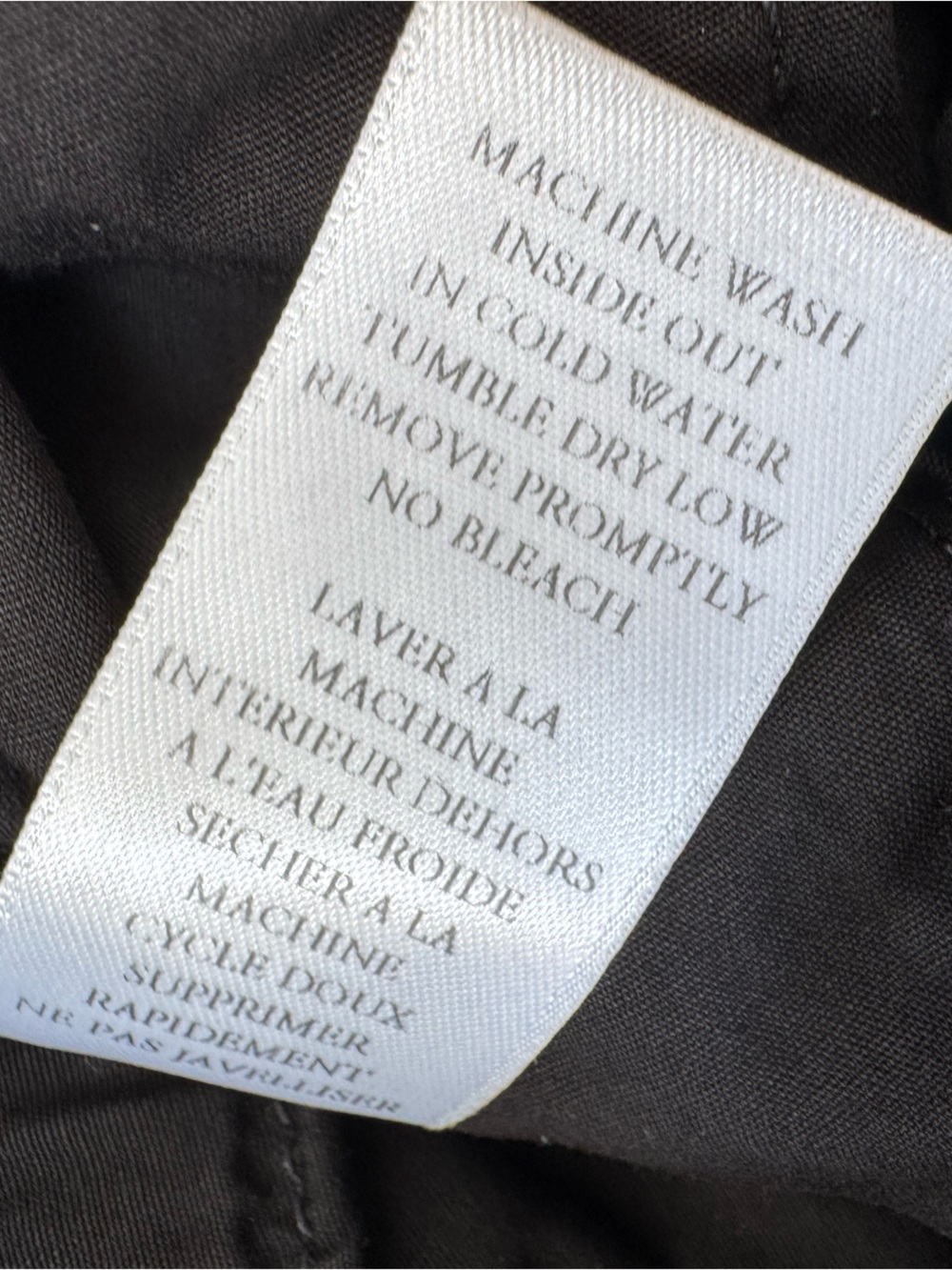 Frank & Eileen Cotton Wicklow Black Frayed Raw Hem Pants - Picture 5 of 6